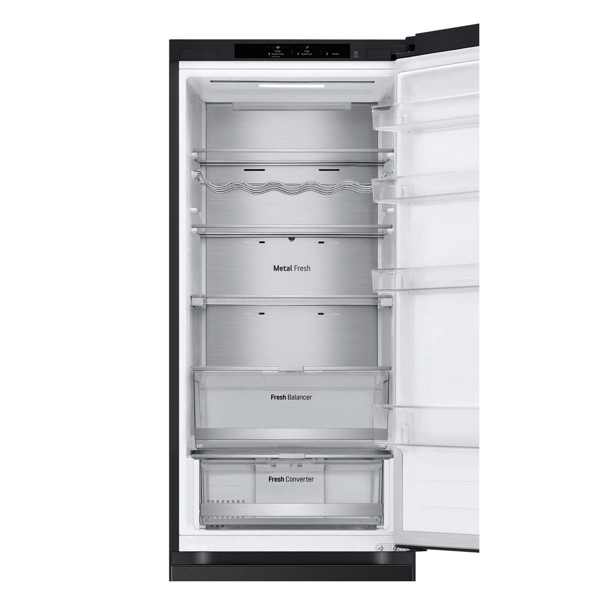 KÜHL-GEFRIER-KOMBINATION GBV7280BEV  - Schwarz, Basics, Metall (59,5/203/67,5cm) - LG