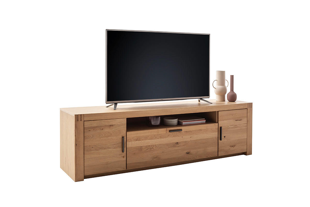 LOWBOARD  in 201/58/50 cm  - Eichefarben/Anthrazit, Design, Holz/Holzwerkstoff (201/58/50cm) - Livetastic