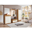 GARDEROBE 6-teilig  in 250/195/40 cm  - Eichefarben/Anthrazit, Design, Glas/Holz (250/195/40cm) - Novel