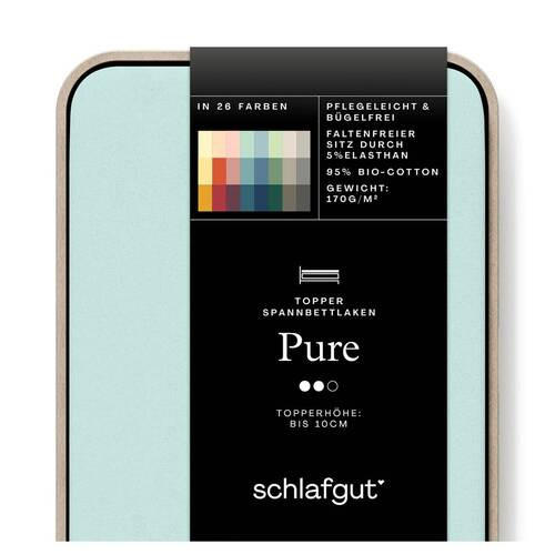 TOPPER-SPANNLEINTUCH 180-200/200-220 cm Jersey  - Mintgrün, Basics, Textil (180-200/200-220cm) - Schlafgut