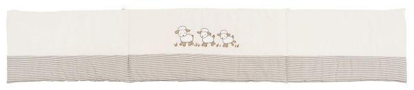 SET ZA DJEČJI KREVETIĆ 100/140/160 cm - bijela/taupe, Basics, tekstil (100/140/160cm) - My Baby Lou