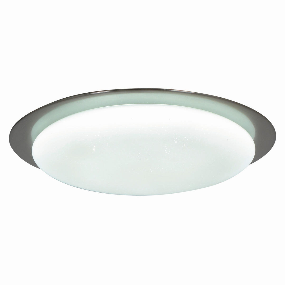 LED-DECKENLEUCHTE 42 cm  - Chromfarben/Weiß, Basics, Kunststoff/Metall (42cm) - Näve