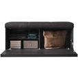 GARDEROBENBANK 118/50/41 cm  - Anthrazit, Design, Holz/Textil (118/50/41cm) - Johann Jakob
