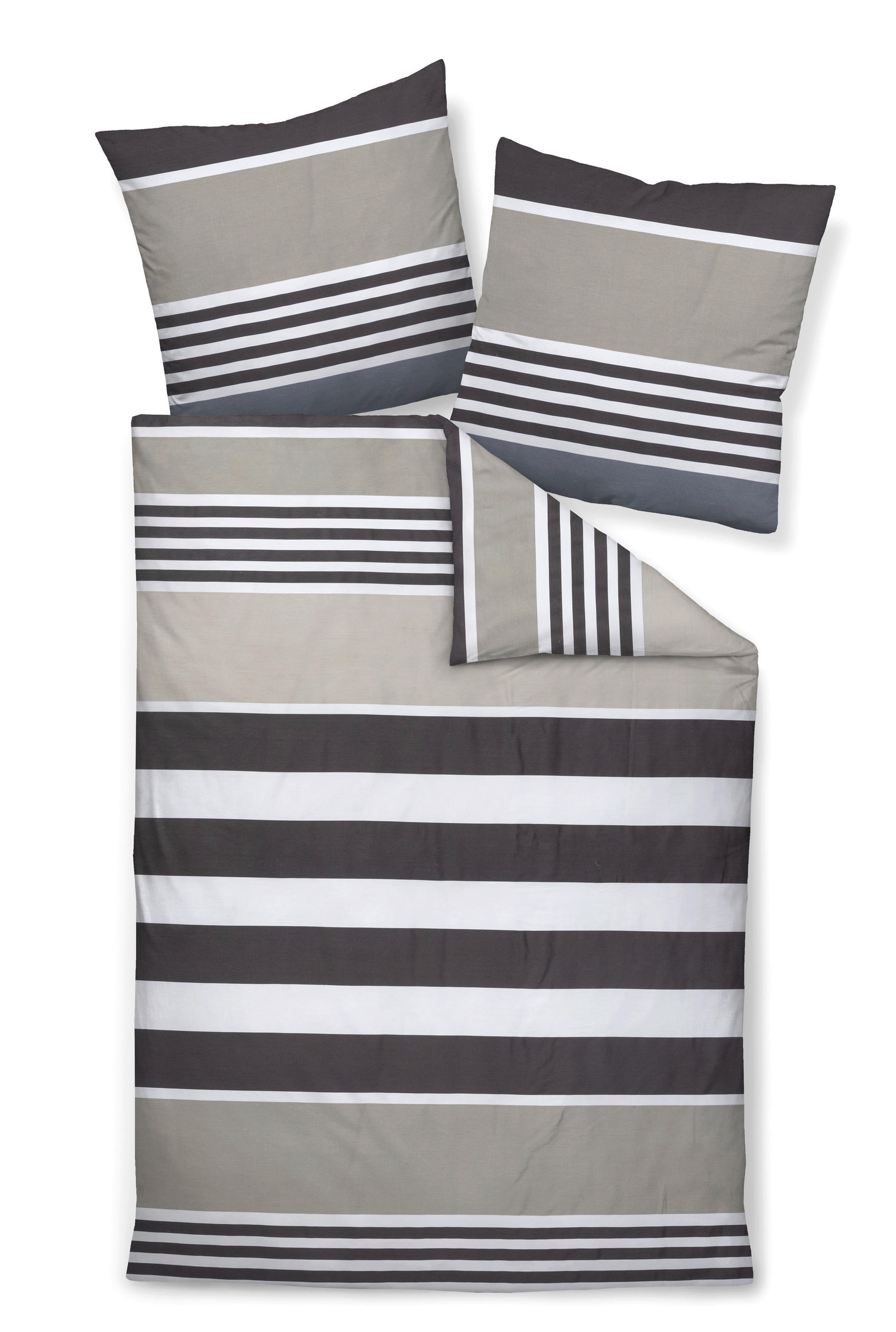 BETTWÄSCHE Makosatin 200/220 cm  - Braun, Design, Textil (200/220cm) - Janine