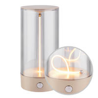 AKKU-TISCHLEUCHTE 7/14,5 cm  - Beige, Design, Kunststoff (7/14,5cm)