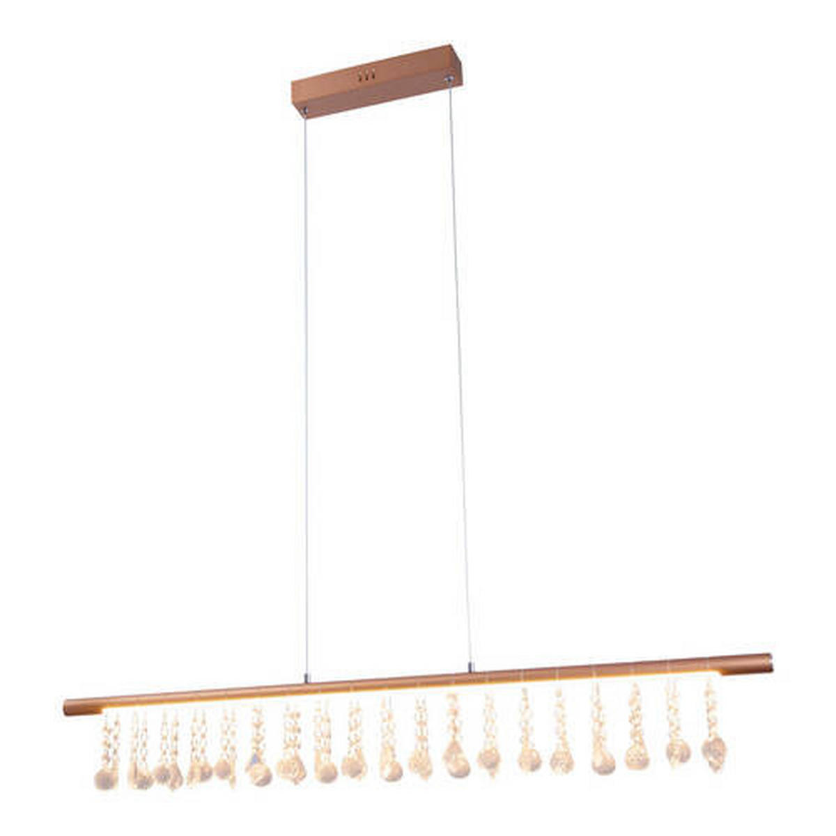 LED-HÄNGELEUCHTE Nobilis 100 cm   - Goldfarben, KONVENTIONELL, Glas/Kunststoff (100cm) - Näve
