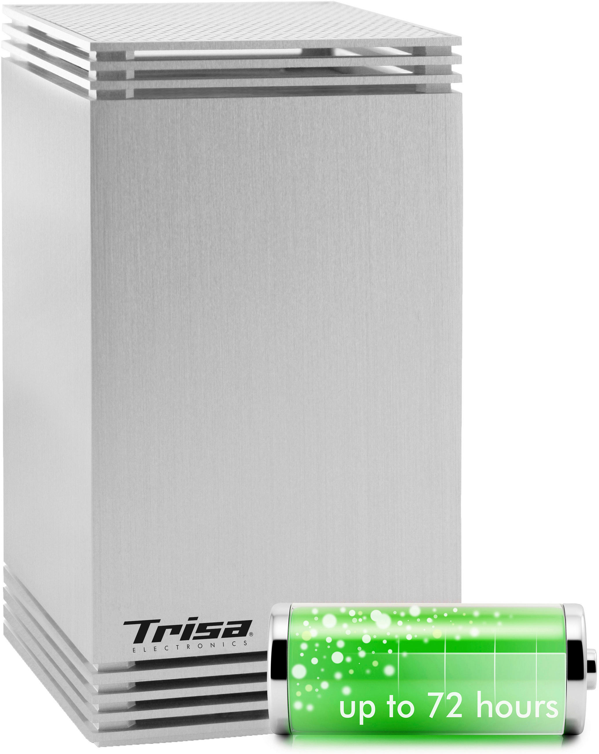 LUFTERFRISCHER  - Silberfarben, Basics, Metall (41,5/26/25,5cm) - Trisa Electronics