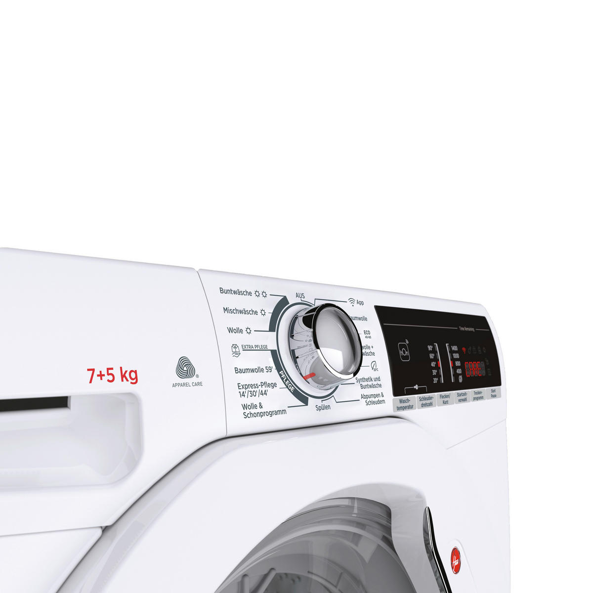 WASCHTROCKNER H3DO4755T2/1-84  - Weiß, Basics (60/85/54cm) - Hoover