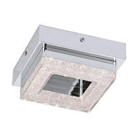 PLAFONIERĂ CU LED - Basics, sticlă/metal (14/14/6cm)