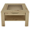 COUCHTISCH quadratisch Eiche Artisan  - Eiche Artisan, Design, Glas/Holzwerkstoff (67/43/67cm) - MID.YOU