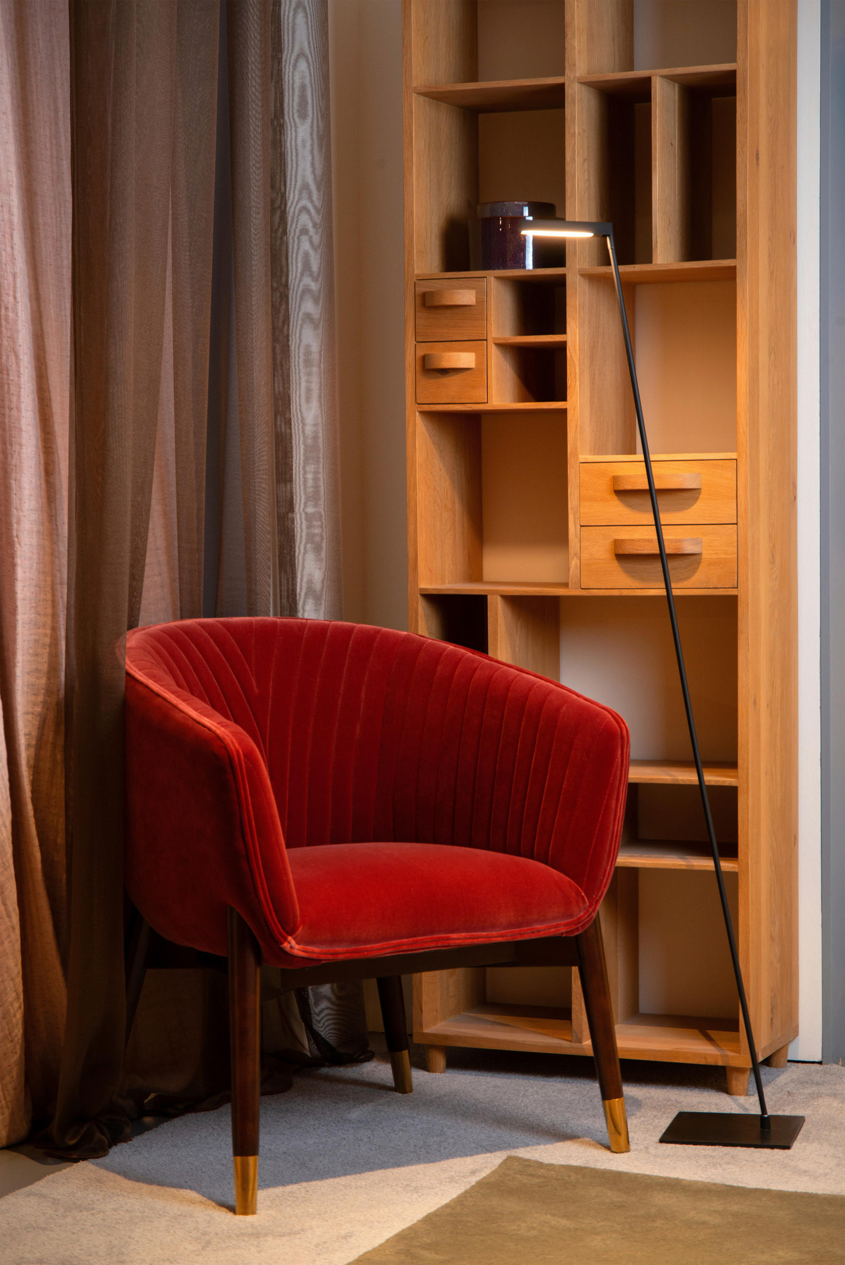 LED-STEHLEUCHTE LAVALE 54.9/20/137.9 cm   - Design (54.9/20/137.9cm) - Lucide