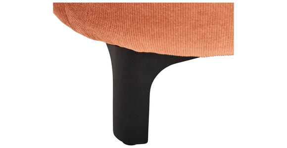 2,5-SITZER  in Cord, Velours Rostfarben  - Rostfarben/Schwarz, KONVENTIONELL, Textil/Metall (200/84/99cm) - Carryhome