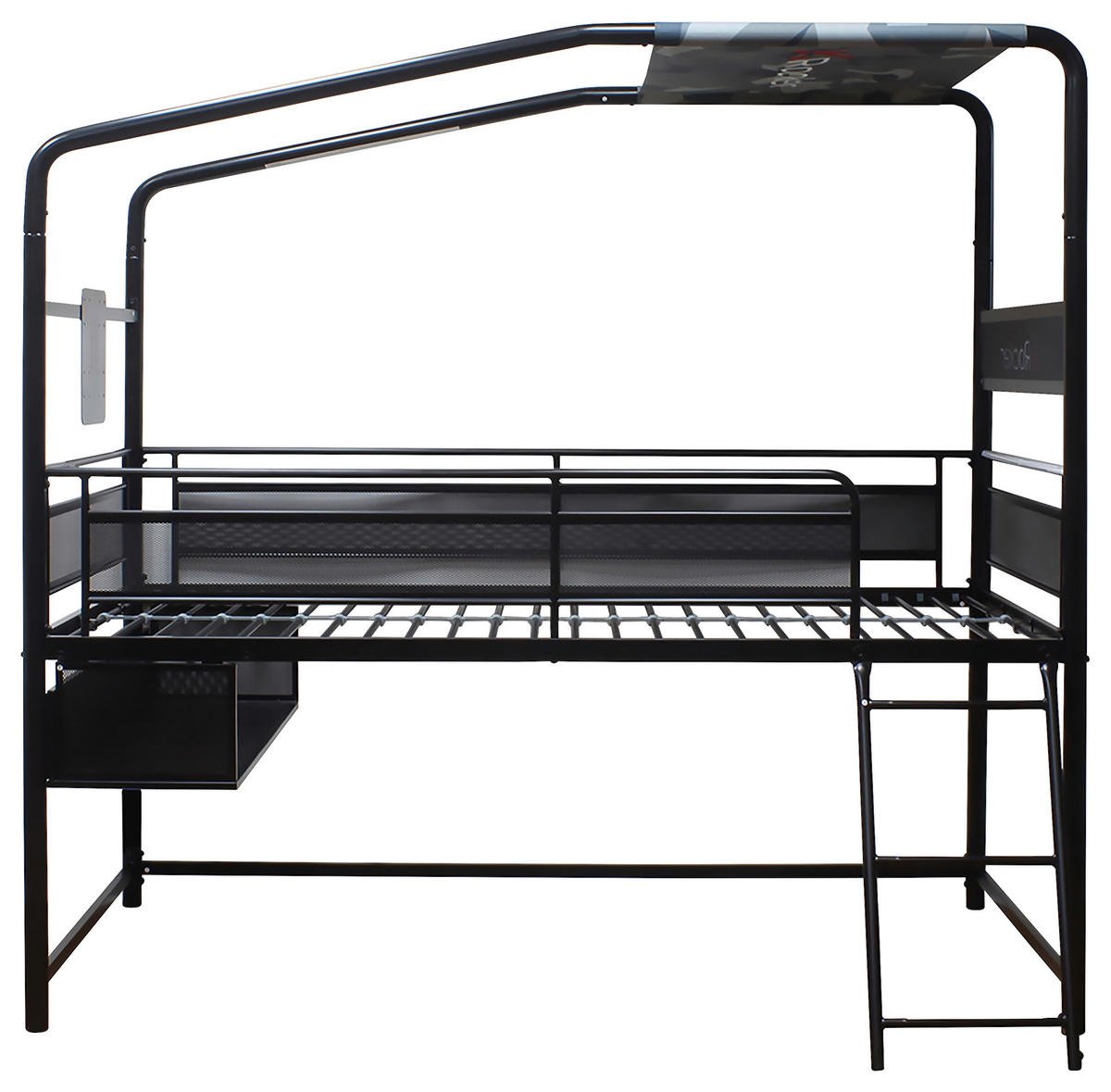 ETAGENBETT - Schwarz, MODERN, Metall (90/190cm) - X Rocker