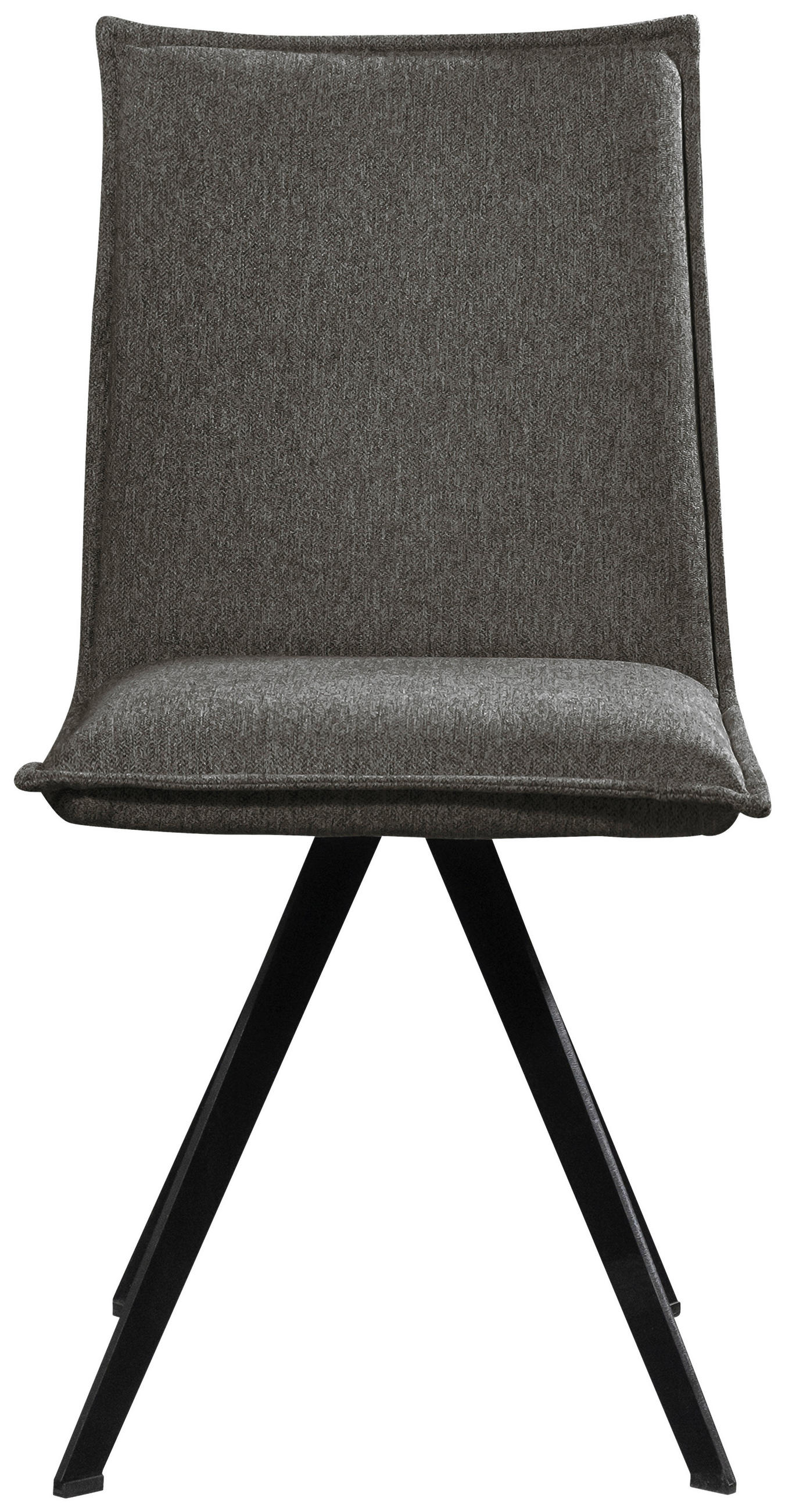 STUHL Webstoff Schwarz Buche massiv  - Schwarz, Basics, Holz/Textil (46/91/61cm) - Carryhome