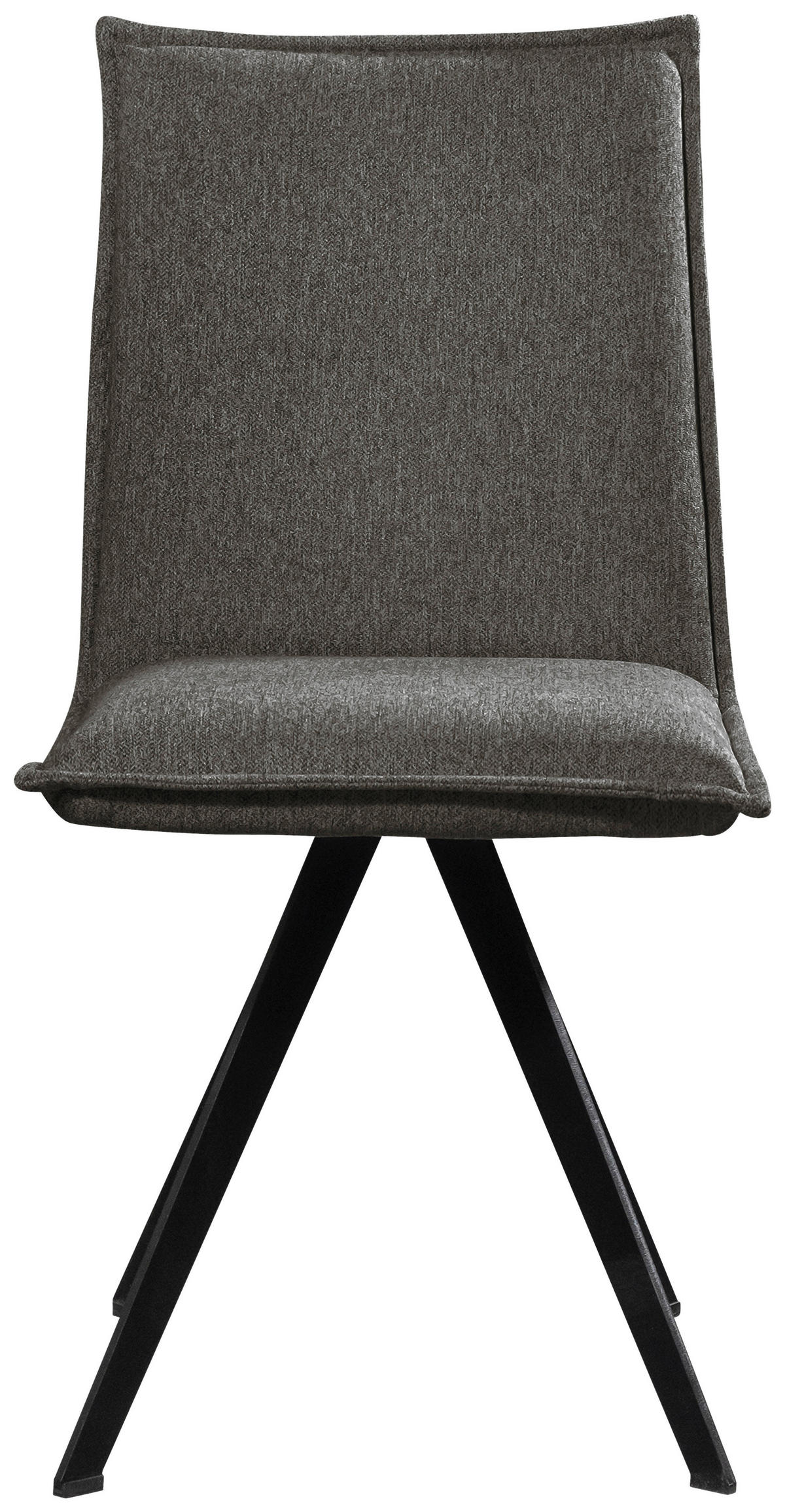 STUHL Webstoff Schwarz Buche massiv  - Schwarz, Basics, Holz/Textil (46/91/61cm) - Carryhome