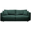 SCHLAFSOFA in Cord Dunkelgrün  - Dunkelgrün/Schwarz, Design, Kunststoff/Textil (250/92/105cm) - Carryhome