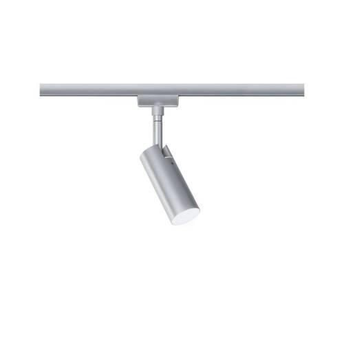 SCHIENENSYSTEM-STRAHLER URAIL Spot Tubo 19,6/4,2/10,5 cm   - Chromfarben, Design, Kunststoff/Metall (19,6/4,2/10,5cm) - Paulmann