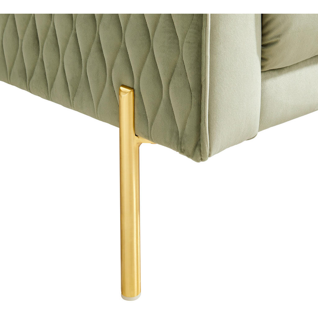 Thumbnail - Ambia Home Bigsofa, Salbeigrün, Textil, 3-Sitzer, Füllung: Silikon,Silikon, 230x94x110 cm, Rücken echt, Wohnzimmer, Sofa...