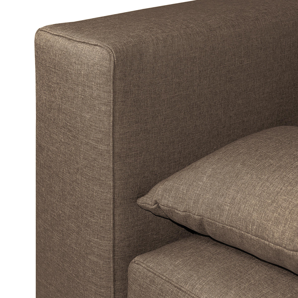 SCHLAFSOFA in Webstoff Braun  - Dunkelbraun/Braun, Design, Holz/Textil (202/85/110cm) - MID.YOU