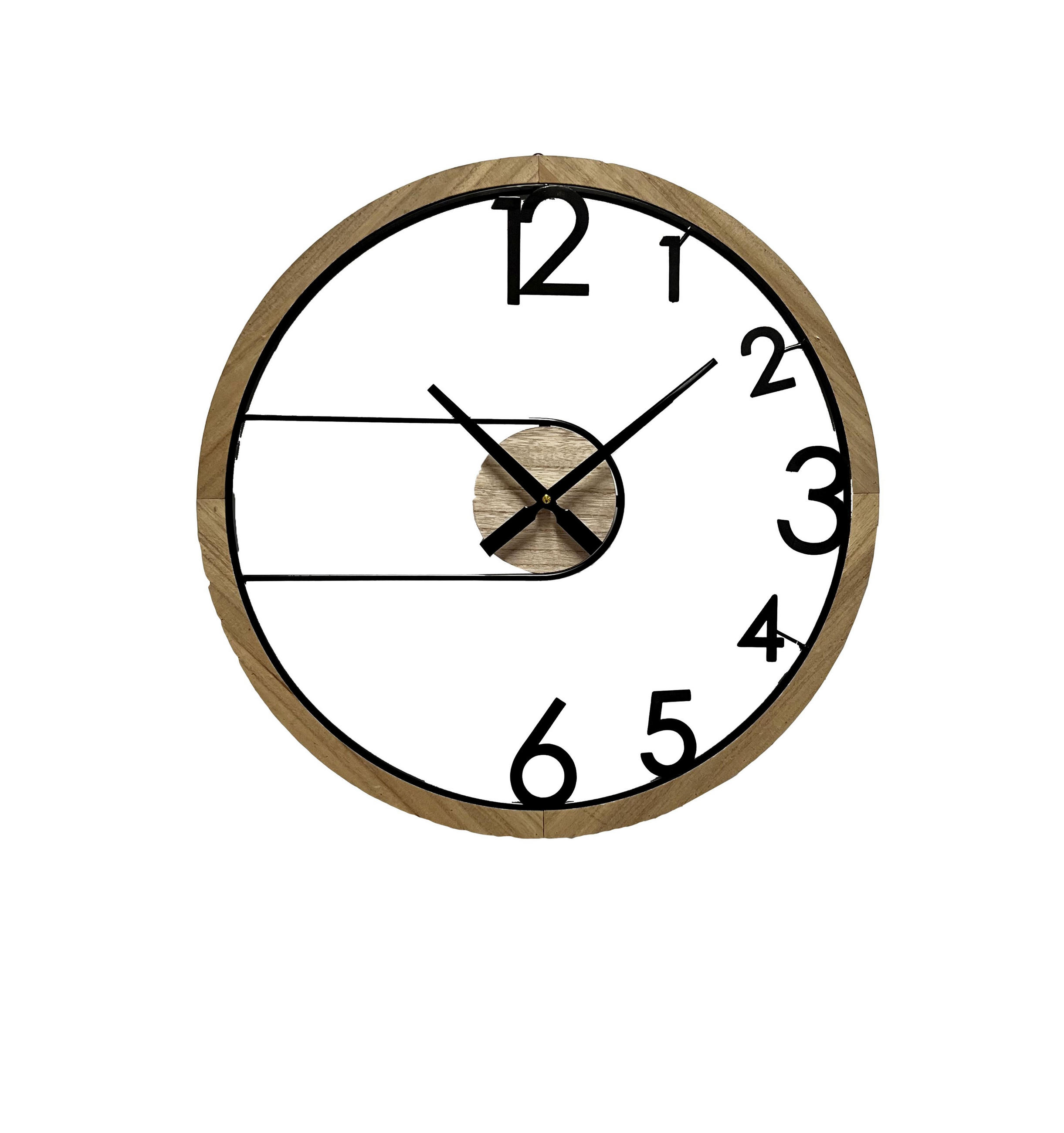 NÁSTĚNNÉ HODINY černá 60/3/60 cm