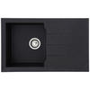 SPÜLE 1712ALINEO81X50S  - Schwarz, Trend, Stein (81/21/50cm) - Respekta