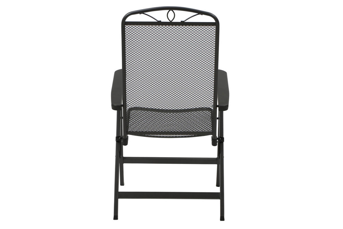 GARTENGARNITUR 4-teilig  - Anthrazit, Basics, Metall (65/103/60cm) - Siena Garden