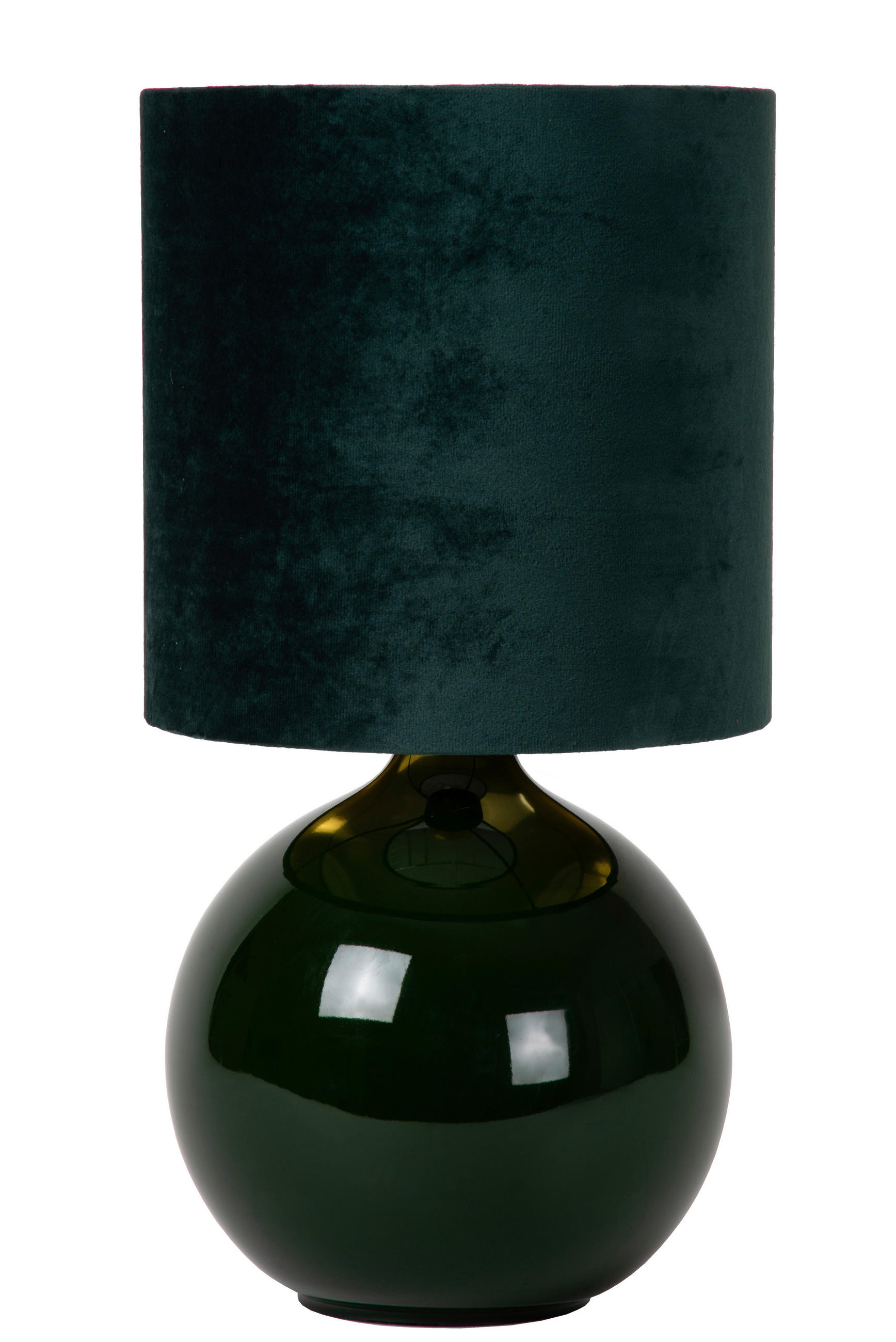 TISCHLEUCHTE 24/24/47 cm   - Grün, LIFESTYLE, Glas (24/24/47cm) - Lucide