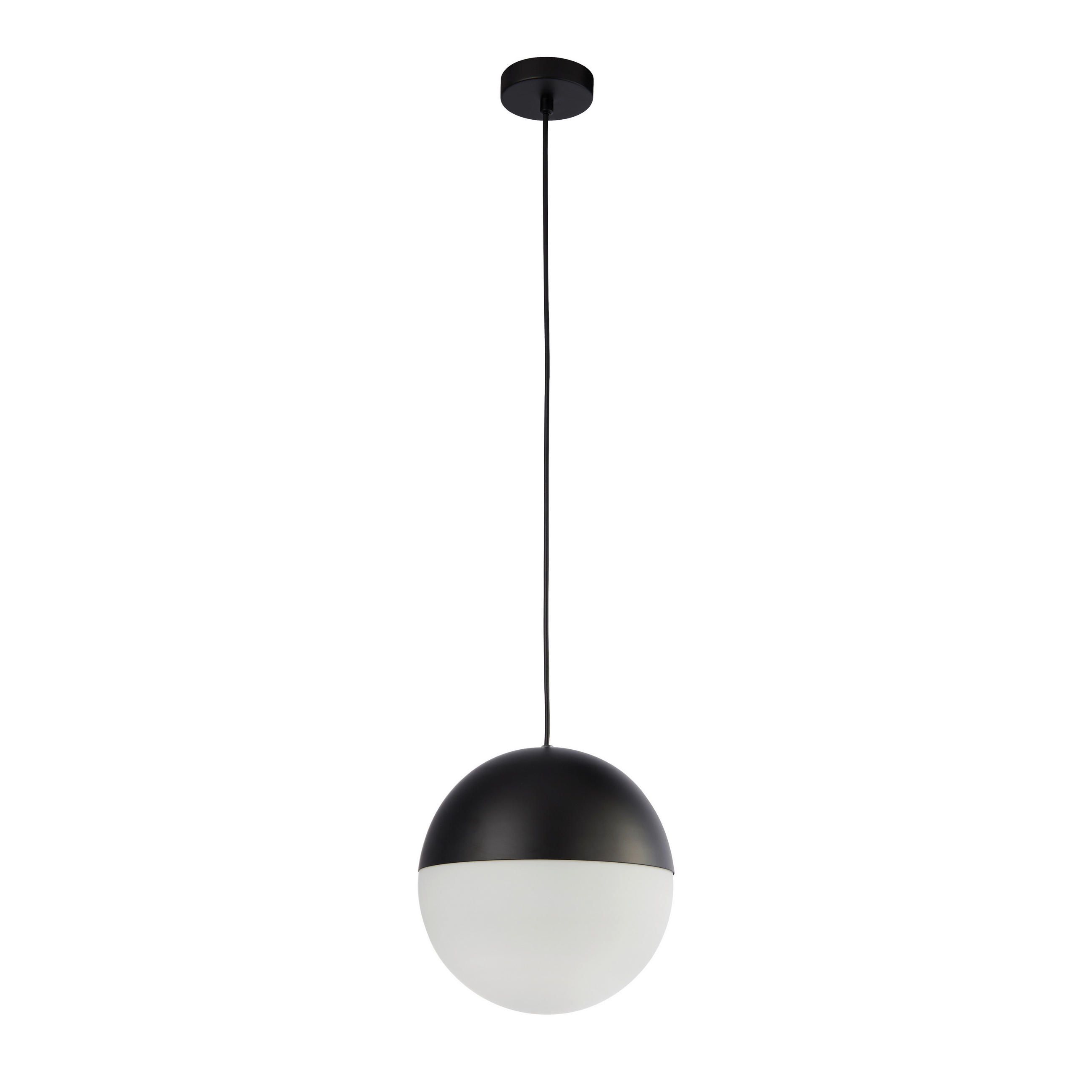 HÄNGELEUCHTE Endor 25/150 cm   - Schwarz, Design, Glas/Metall (25/150cm)