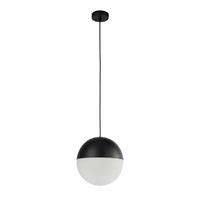 HÄNGELEUCHTE 25/150 cm  - Schwarz, Design, Glas/Metall (25/150cm)