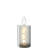 LED SVEĆA  bela  - bela, Osnovno, metal/plastika (9,00/21,00/9,00cm) - Leonardo