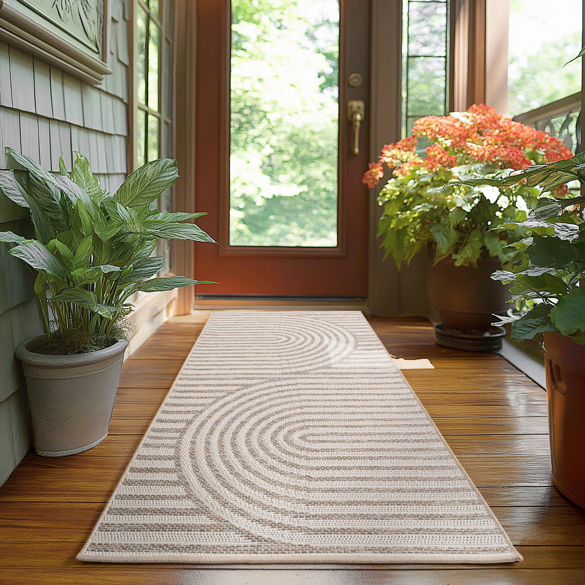 OUTDOORTEPPICH für Terrasse und Balkon 80/150 cm DESERT Beige  - Beige, Design, Textil (80/150cm) - Ayyildiz 