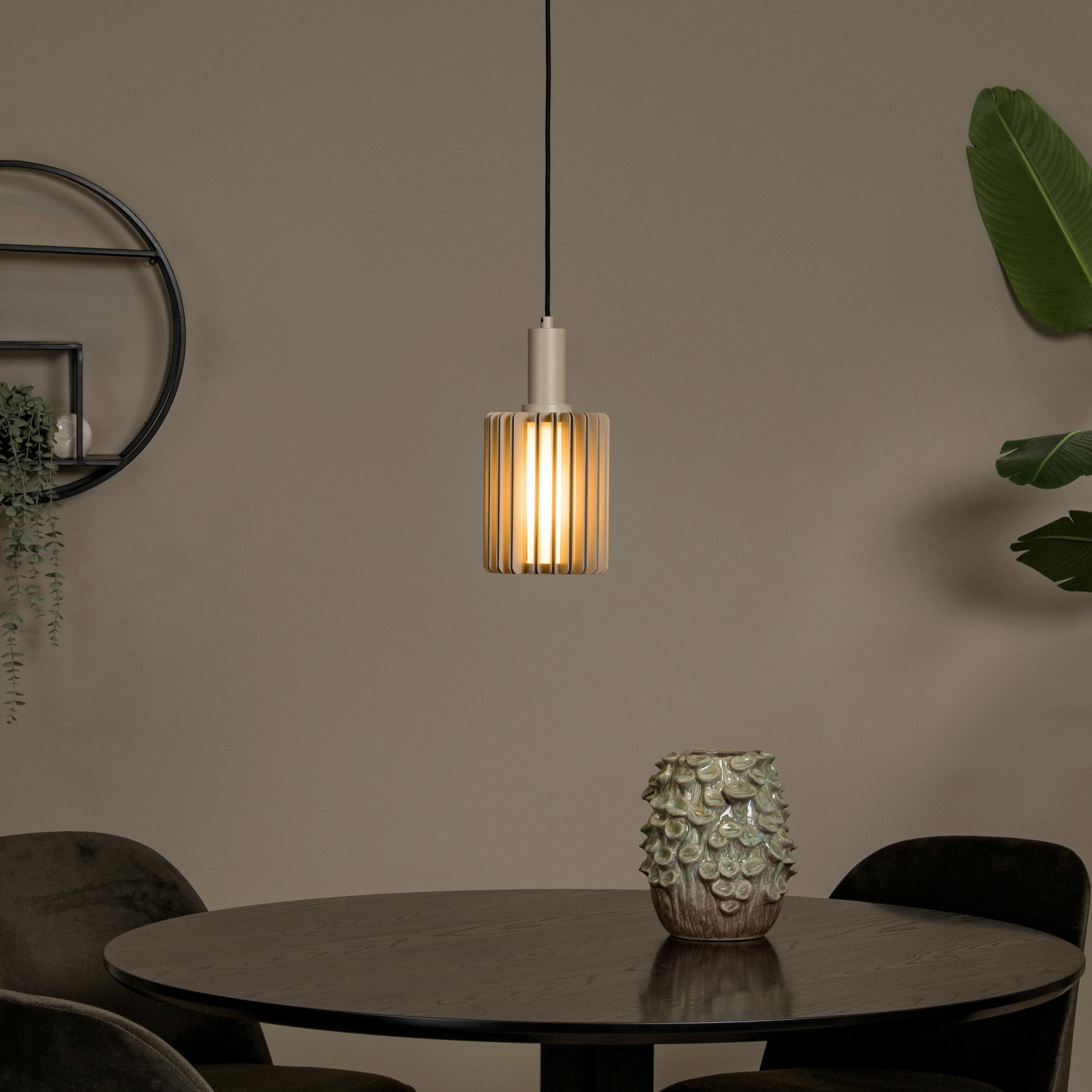 HÄNGELEUCHTE LAMBRES 15/15/164 cm   - Braun, Trend, Metall (15/15/164cm) - Lucide