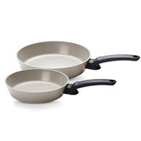 PFANNENSET Ceratal Evo Comfort recyceltes Aluminium 2-teilig  - Hellgrau, Basics, Metall (24/28 cmcm) - Fissler