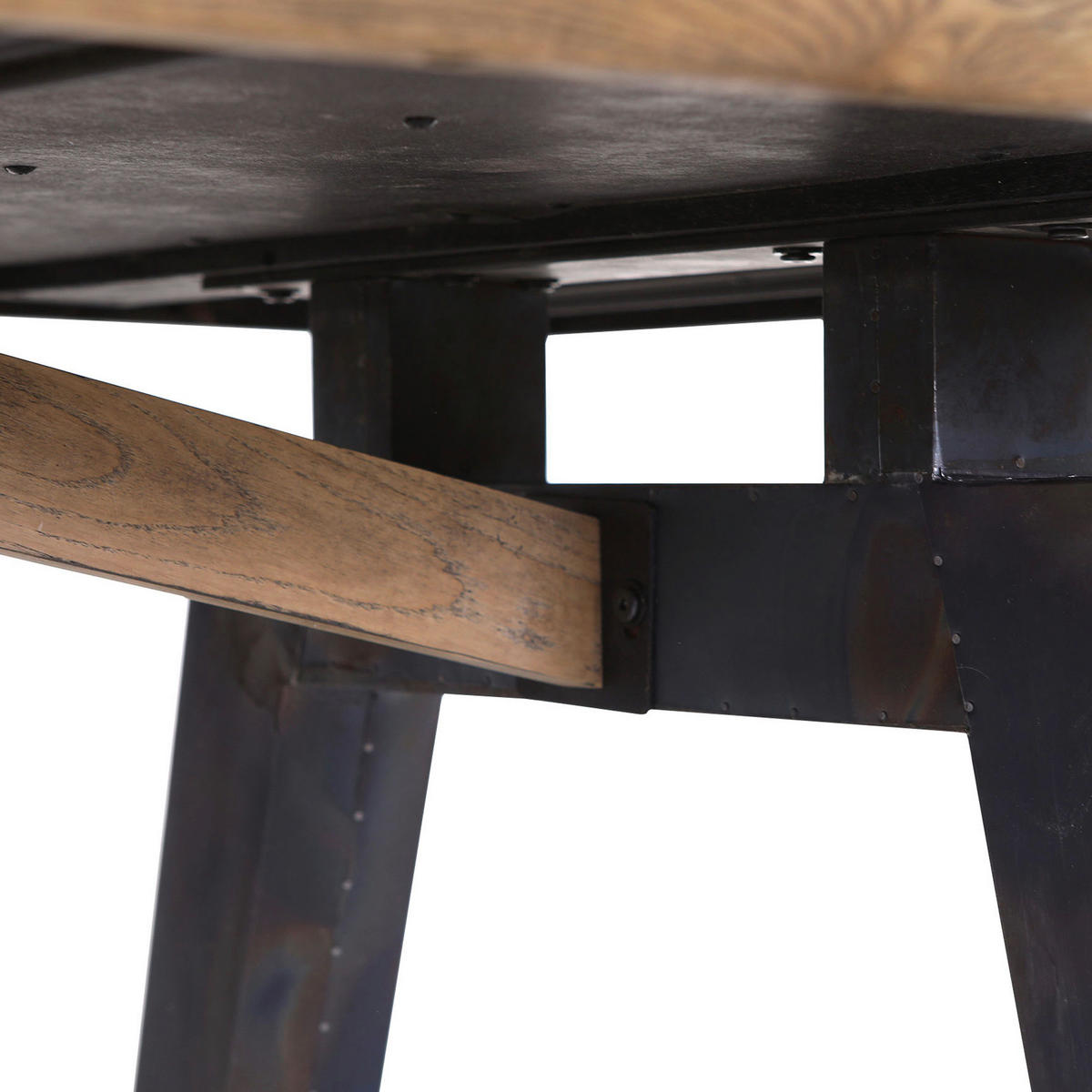 ESSTISCH in Holz 240/100/77 cm  - Graublau/Eichefarben, MODERN, Holz/Metall (240/100/77cm) - Livetastic