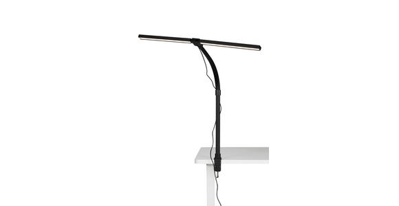 LED-KLEMMLEUCHTE 80/35/71,5 cm   - Schwarz, Basics, Kunststoff/Metall (80/35/71,5cm) - Novel