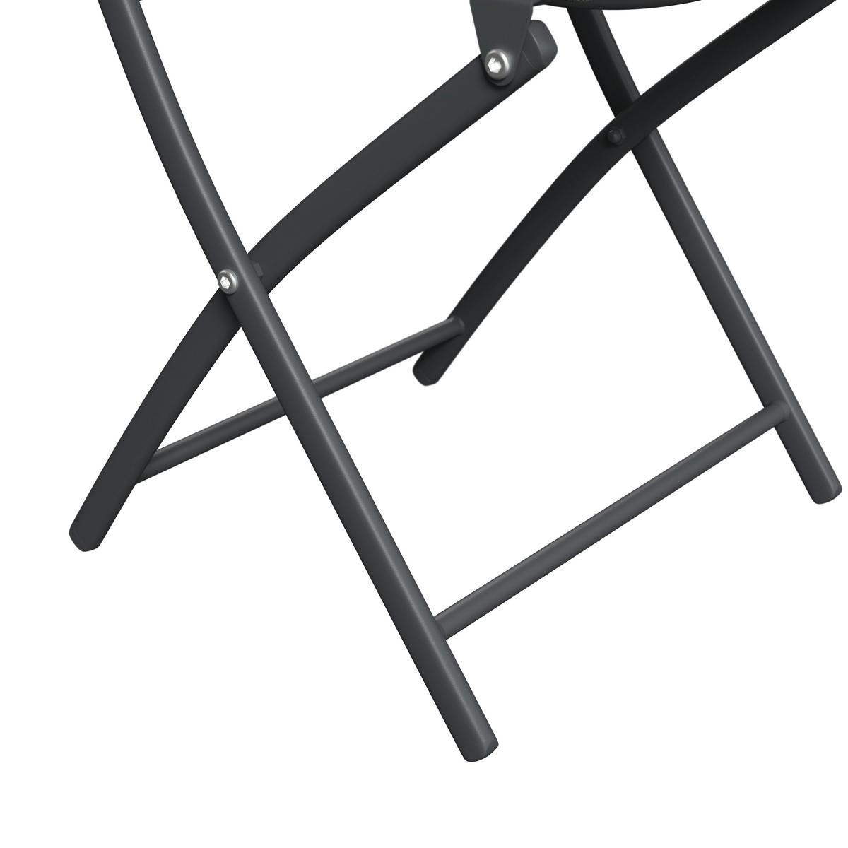 GARTENSET 5-teilig  - Dunkelgrau/Anthrazit, Basics, Glas/Textil - Xora