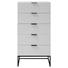KOMODA, bílá - bílá/černá, Design, kov/kompozitní dřevo (60/120/45cm) - Ambia Home KOMODA, bílá - bílá/černá, Design, kov/kompozitní dřevo (60/120/45cm) - Ambia Home