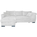 ECKSOFA  in Cord Perlmutt  - Perlmutt/Schwarz, KONVENTIONELL, Textil/Metall (168/258cm) - Carryhome
