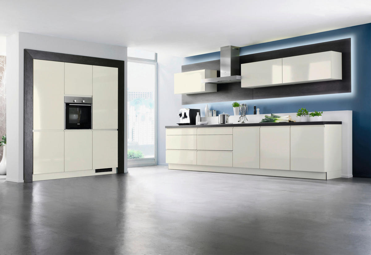 EINBAUKÜCHE   - Magnolie, Design, Holzwerkstoff - Dieter Knoll