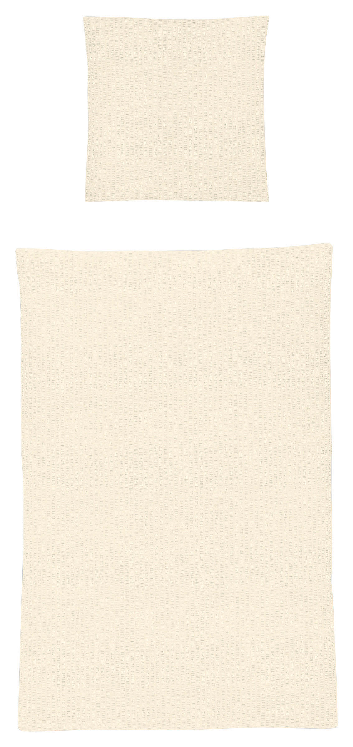 BETTWÄSCHE Seersucker 135/200 cm  - Naturfarben, KONVENTIONELL, Textil (135/200cm) - Irisette