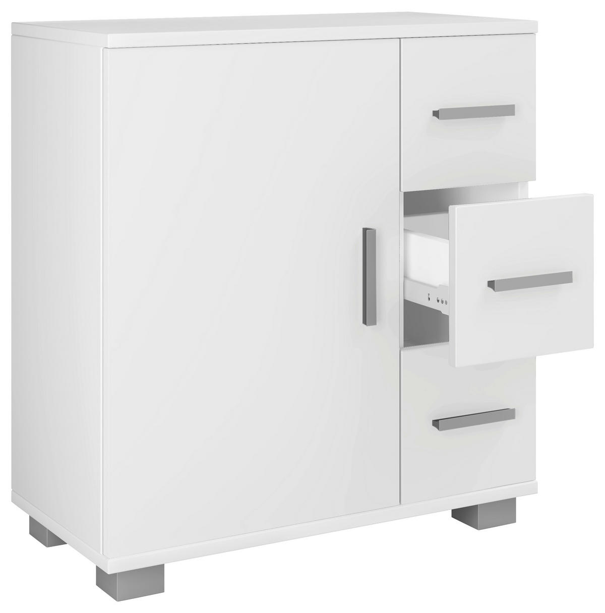 UNTERSCHRANK in   - Weiss/Grau, Modern, Holzwerkstoff/Kunststoff (60/65/30,4cm) - MID.YOU