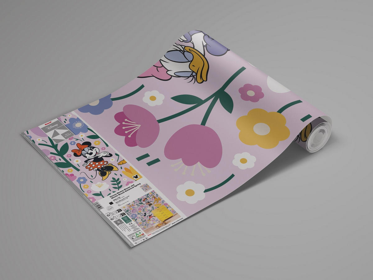 FOTOTAPETE MICKEY AND MINNIE MOUSE  - Pink, Design, Textil (200/250cm) - Disney