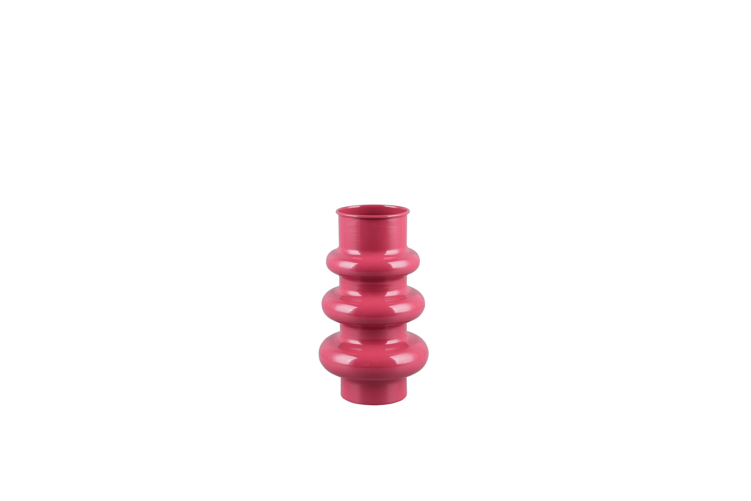 DEKOVASE  - Rot, Basics, Metall (17/30/17cm)