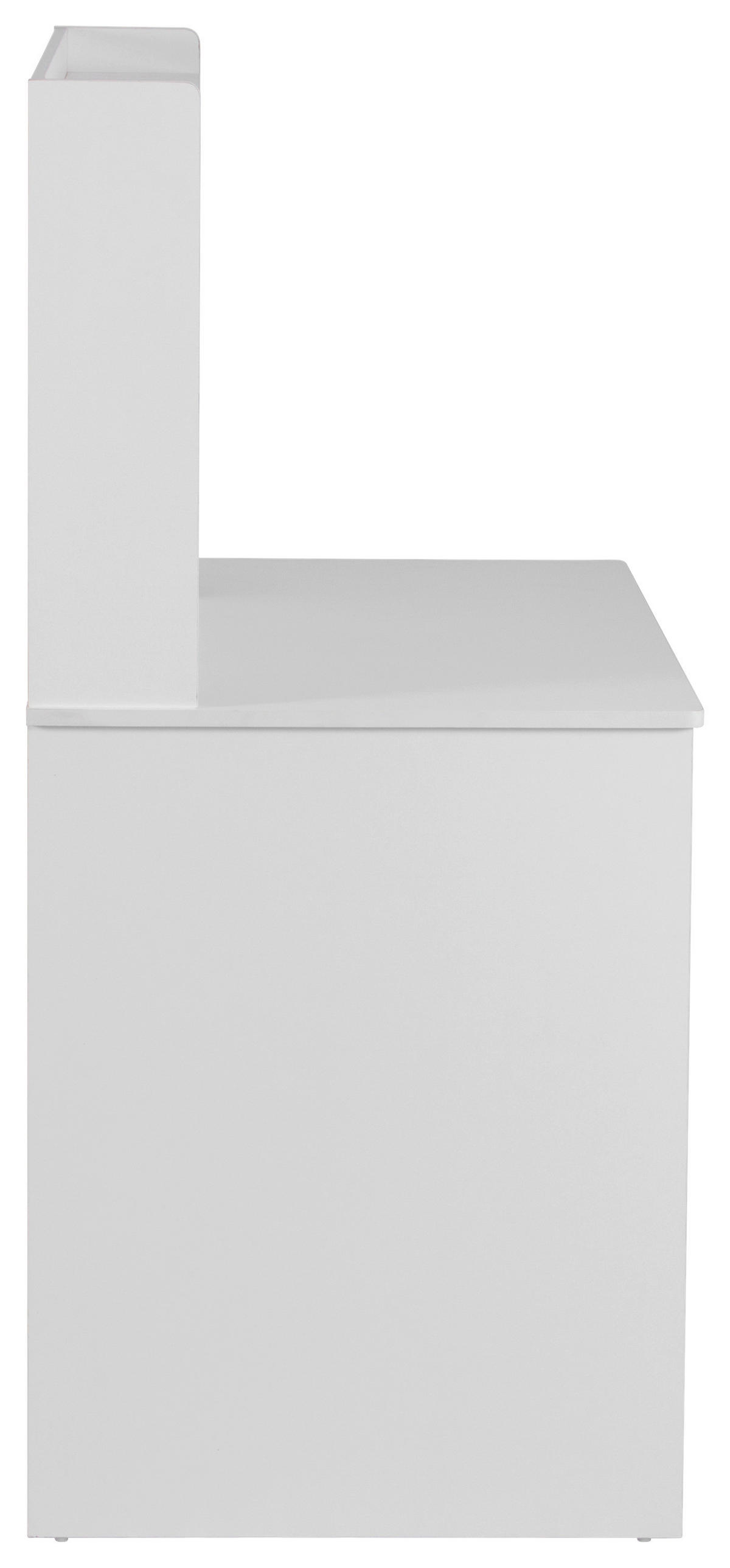 SCHREIBTISCH 110/60/131 cm Weiß  - Weiß, MODERN, Holzwerkstoff (110/60/131cm) - Livetastic