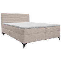 BOXBETT 160/200 cm  in Hellrosa  - Hellrosa/Schwarz, Design, Holz/Holzwerkstoff (160/200cm) - Xora