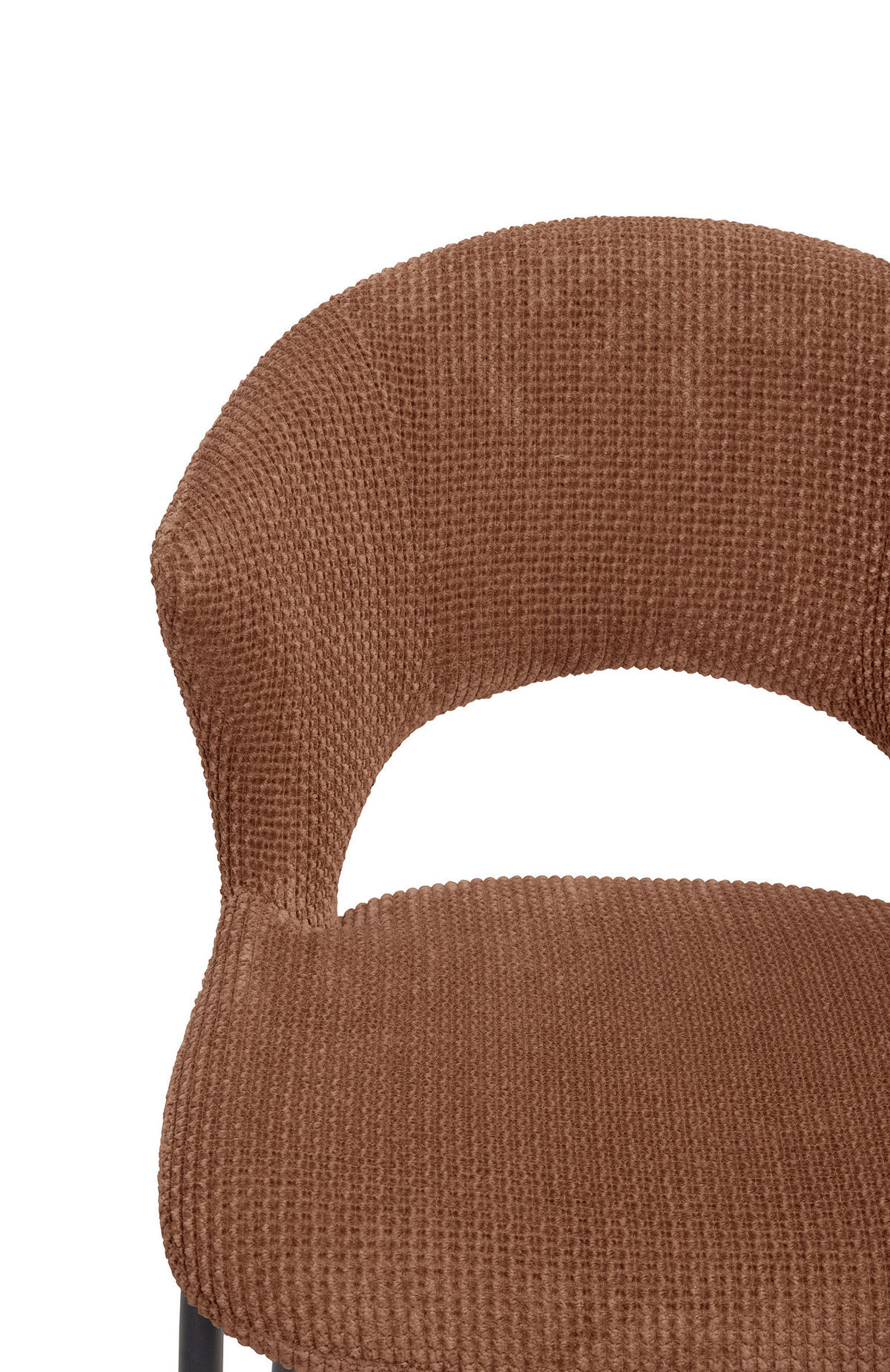 STUHL   Webstoff  Orange  - Schwarz/Orange, Design, Textil/Metall (56,5/83,5/63,5cm) - Stylife