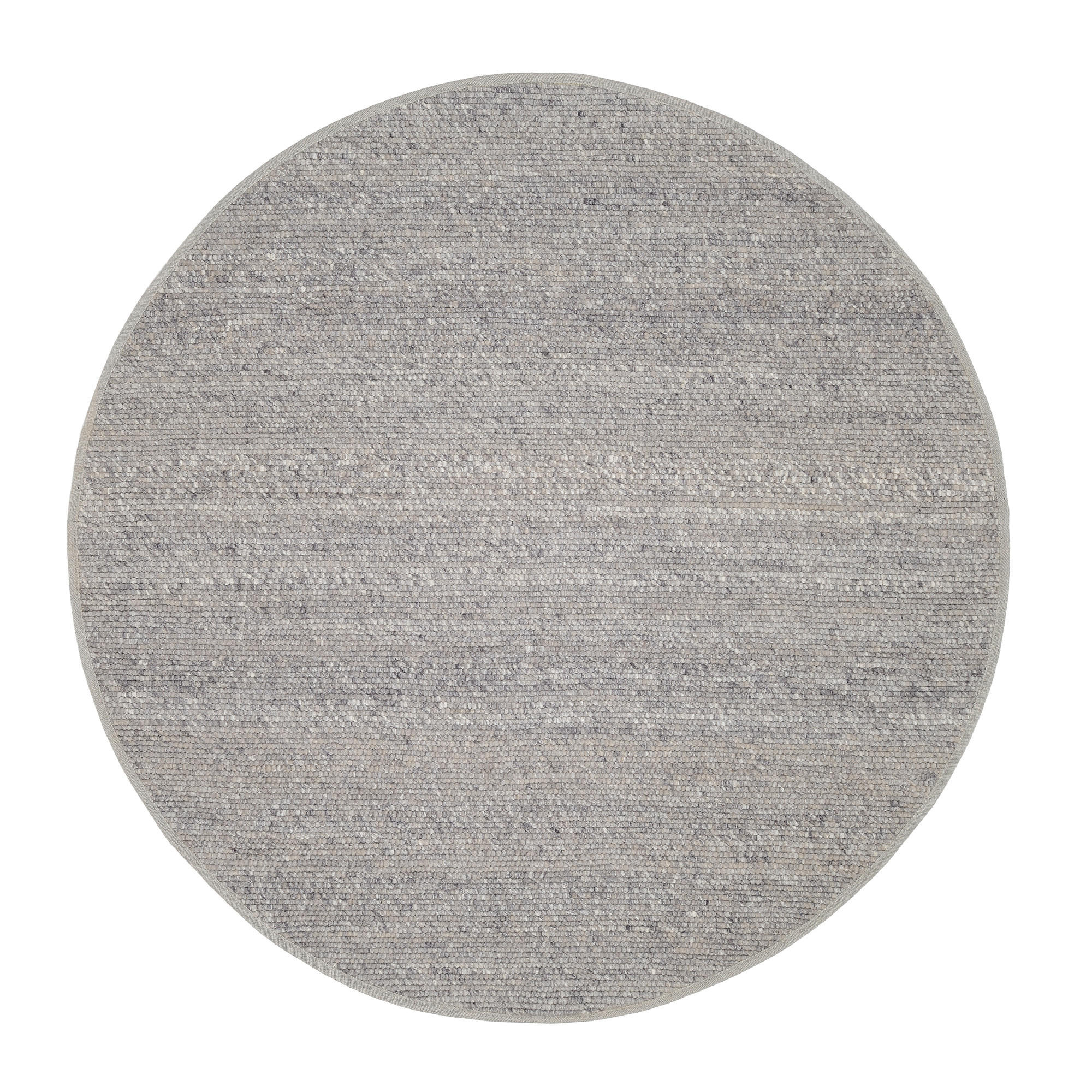 HANDWEBTEPPICH 200/200 cm Helsinki Grau  - Grau, Basics, Textil (200/200cm) - Linea Natura