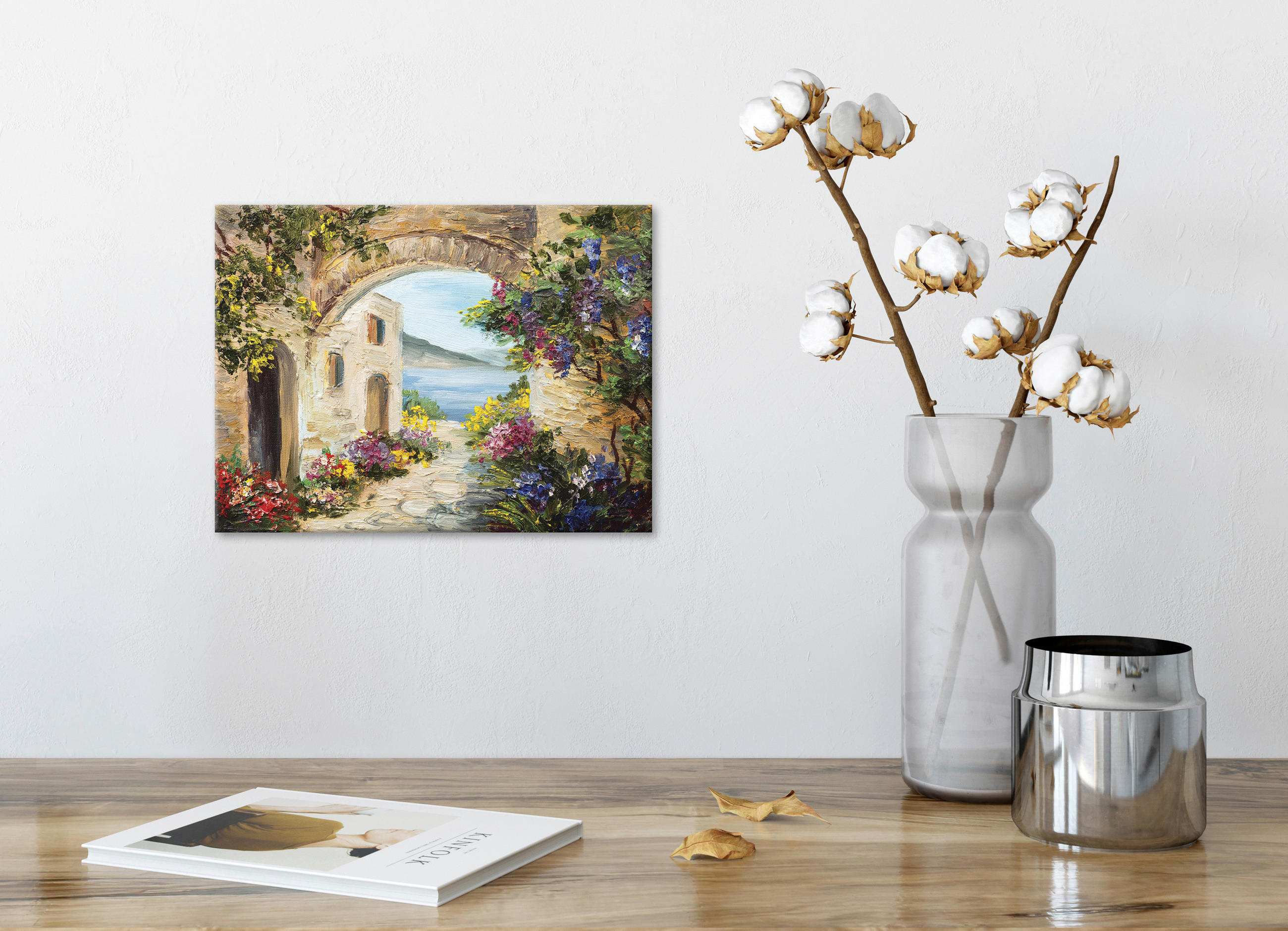 KEILRAHMENBILD Architektur, Strand & Meer 30/40 cm  - Multicolor, Natur, Holz/Papier (30/40cm)