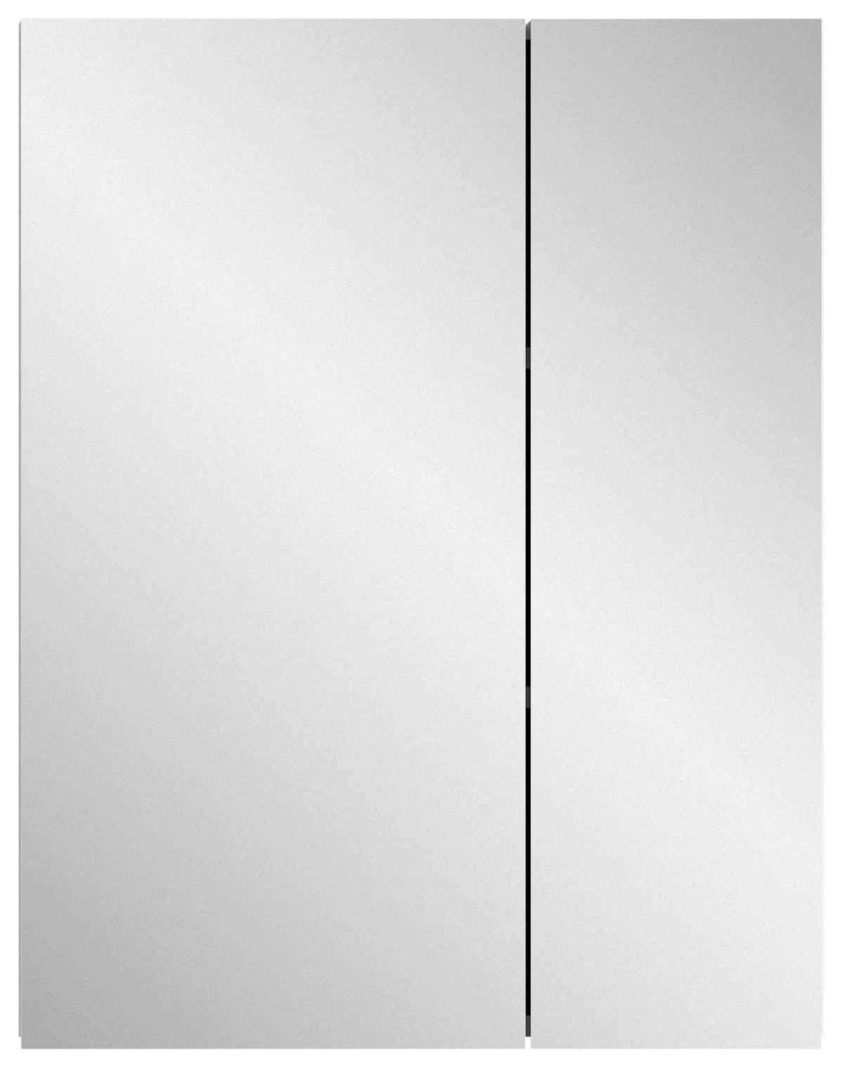 KOPALNICA  bela, bela, visoki sijaj  - črna/bela, Moderno, umetna masa/leseni material (60cm) - MID.YOU
