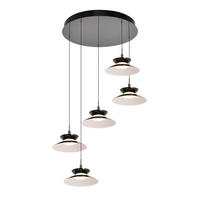 LED-HÄNGELEUCHTE Gubbio 67/150/49 cm  - Schwarzchrom, Design, Metall (67/150/49cm)